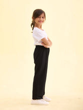 Load image into Gallery viewer, Go Colors Black Cotton Stretch Track Pant
