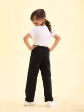 Load image into Gallery viewer, Go Colors Black Cotton Stretch Track Pant
