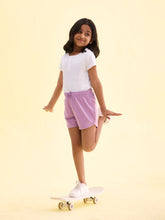 Load image into Gallery viewer, Go Colors Baby Lilac Cotton Knit Shorts
