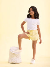Load image into Gallery viewer, Go Colors Baby Yellow Cotton Knit Shorts
