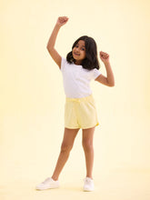 Load image into Gallery viewer, Go Colors Baby Yellow Cotton Knit Shorts
