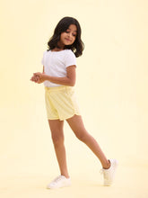Load image into Gallery viewer, Go Colors Baby Yellow Cotton Knit Shorts
