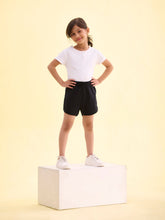 Load image into Gallery viewer, Go Colors Black Cotton Knit Shorts
