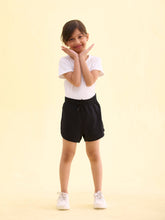 Load image into Gallery viewer, Go Colors Black Cotton Knit Shorts

