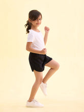 Load image into Gallery viewer, Go Colors Black Cotton Knit Shorts
