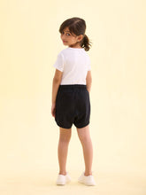 Load image into Gallery viewer, Go Colors Black Cotton Knit Shorts
