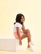 Load image into Gallery viewer, Go Colors Peach Cotton Knit Shorts
