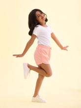 Load image into Gallery viewer, Go Colors Peach Cotton Knit Shorts
