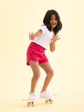 Load image into Gallery viewer, Go Colors Young Fuchsia Cotton Knit Shorts
