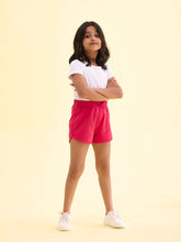 Load image into Gallery viewer, Go Colors Young Fuchsia Cotton Knit Shorts

