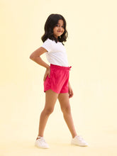 Load image into Gallery viewer, Go Colors Young Fuchsia Cotton Knit Shorts
