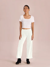 Load image into Gallery viewer, Go Colors Cream Corduroy Wide Pants
