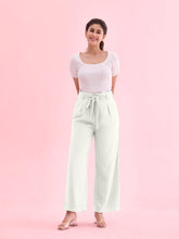 Load image into Gallery viewer, Go Colors Cream Viscose Poly Stretch Smart Fit Pant
