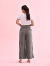 Load image into Gallery viewer, Go Colors Ebony Grey Viscose Poly Stretch Smart Fit Pant
