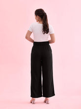 Load image into Gallery viewer, Go Colors Black Viscose Poly Stretch Smart Fit Pant
