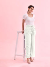 Load image into Gallery viewer, Go Colors Cream Viscose Poly Stretch Smart Fit Pant
