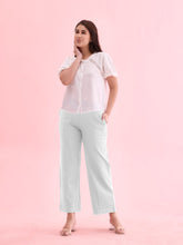 Load image into Gallery viewer, Go Colors White Roma Ponte Wide Pants
