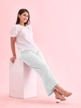 Load image into Gallery viewer, Go Colors White Roma Ponte Wide Pants
