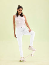 Load image into Gallery viewer, Go Colors White Cotton Polyester Warm Super Stretch Jeggings
