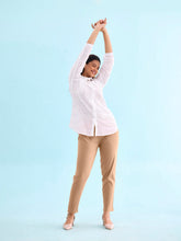 Load image into Gallery viewer, Go Colors Beige Cotton Cambric Cotton Pants
