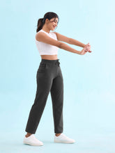 Load image into Gallery viewer, Go Colors Antra Melanges Cotton Stretch Track Pant

