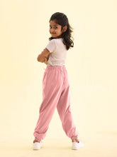 Load image into Gallery viewer, Go Colors Baby Pink Cotton Joggers

