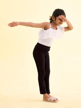Load image into Gallery viewer, Go Colors Black Cotton Poly Stretch Knit Jeggings
