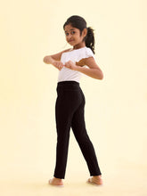 Load image into Gallery viewer, Go Colors Black Cotton Poly Stretch Knit Jeggings
