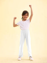 Load image into Gallery viewer, Go Colors White Cotton Stretch Track Pant
