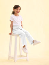 Load image into Gallery viewer, Go Colors White Cotton Stretch Track Pant
