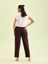 Load image into Gallery viewer, Go Colors Black Woven Viscose Printed Lounge Pants
