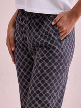 Load image into Gallery viewer, Go Colors Black Woven Viscose Printed Lounge Pants
