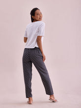 Load image into Gallery viewer, Go Colors Black Woven Viscose Printed Lounge Pants
