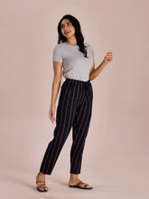 Load image into Gallery viewer, Go Colors Black Woven Viscose Printed Lounge Pants
