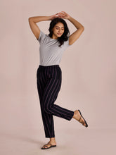 Load image into Gallery viewer, Go Colors Black Woven Viscose Printed Lounge Pants
