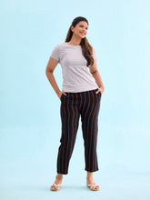 Load image into Gallery viewer, Go Colors Black Woven Viscose Printed Lounge Pants
