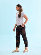 Load image into Gallery viewer, Go Colors Black Woven Viscose Printed Lounge Pants
