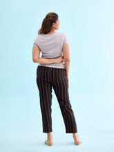 Load image into Gallery viewer, Go Colors Black Woven Viscose Printed Lounge Pants
