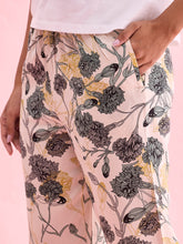 Load image into Gallery viewer, Go Colors White Woven Viscose Printed Lounge Pants
