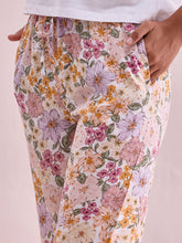 Load image into Gallery viewer, Go Colors White Woven Viscose Printed Lounge Pants
