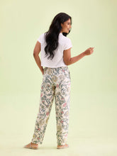 Load image into Gallery viewer, Go Colors White Woven Viscose Printed Lounge Pants
