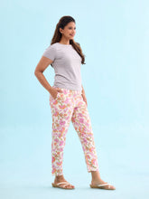 Load image into Gallery viewer, Go Colors White Woven Viscose Printed Lounge Pants
