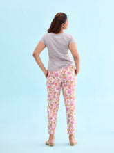 Load image into Gallery viewer, Go Colors White Woven Viscose Printed Lounge Pants
