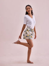 Load image into Gallery viewer, Go Colors White Woven Viscose Printed Lounge Shorts
