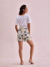 Load image into Gallery viewer, Go Colors White Woven Viscose Printed Lounge Shorts
