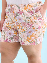 Load image into Gallery viewer, Go Colors White Woven Viscose Printed Lounge Shorts
