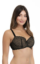 Load image into Gallery viewer, Amante Ultimo Heritage Lace Padded Wired Bra - Black With Sesame
