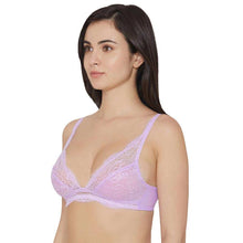 Load image into Gallery viewer, Wacoal Essential Lace Non Padded Non Wired 3/4th cup Bridal Wear Lace Bralette - Lavender I10364
