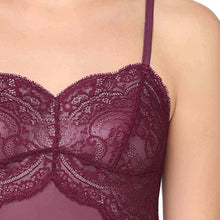 Load image into Gallery viewer, Wacoal Essential Lace Non Padded Non Wired Bridal Wear Lace Babydoll Chemise - Purple I14364
