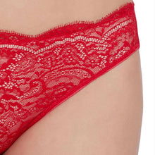 Load image into Gallery viewer, Wacoal Essential Lace Low Waist Low Coverage Bridal Wear Lace Bikini Panty - Red I43364

